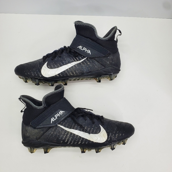 Nike Shoe Men 11.5 Alpha Menace Pro 2 Mid Top 3/4 Football Cleats AQ3209-002 - Picture 9 of 12